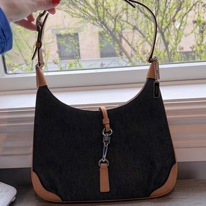 Denim and Leather Coach Hobo bag